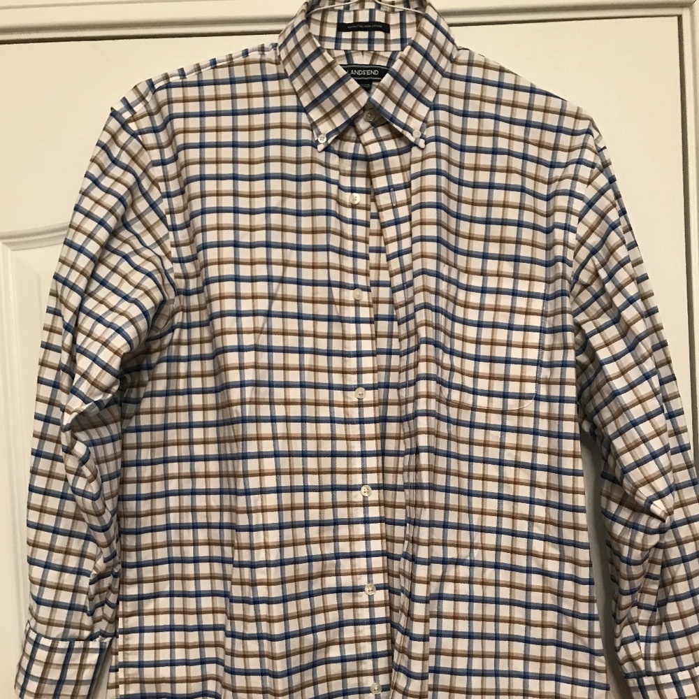 Lands End Non-Iron Supima Oxford